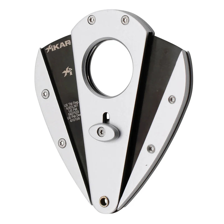 Xikar Xi1 Steel Straight Cigar Cutter Silver with Black Blades