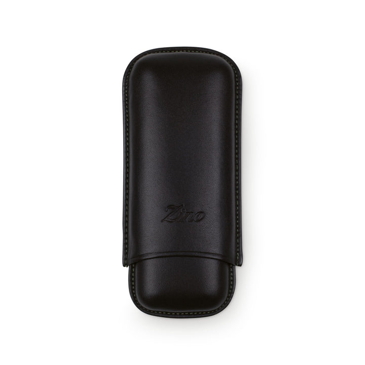 Zino Cigar Case R-2 Finger Leather - Black &amp; Mint