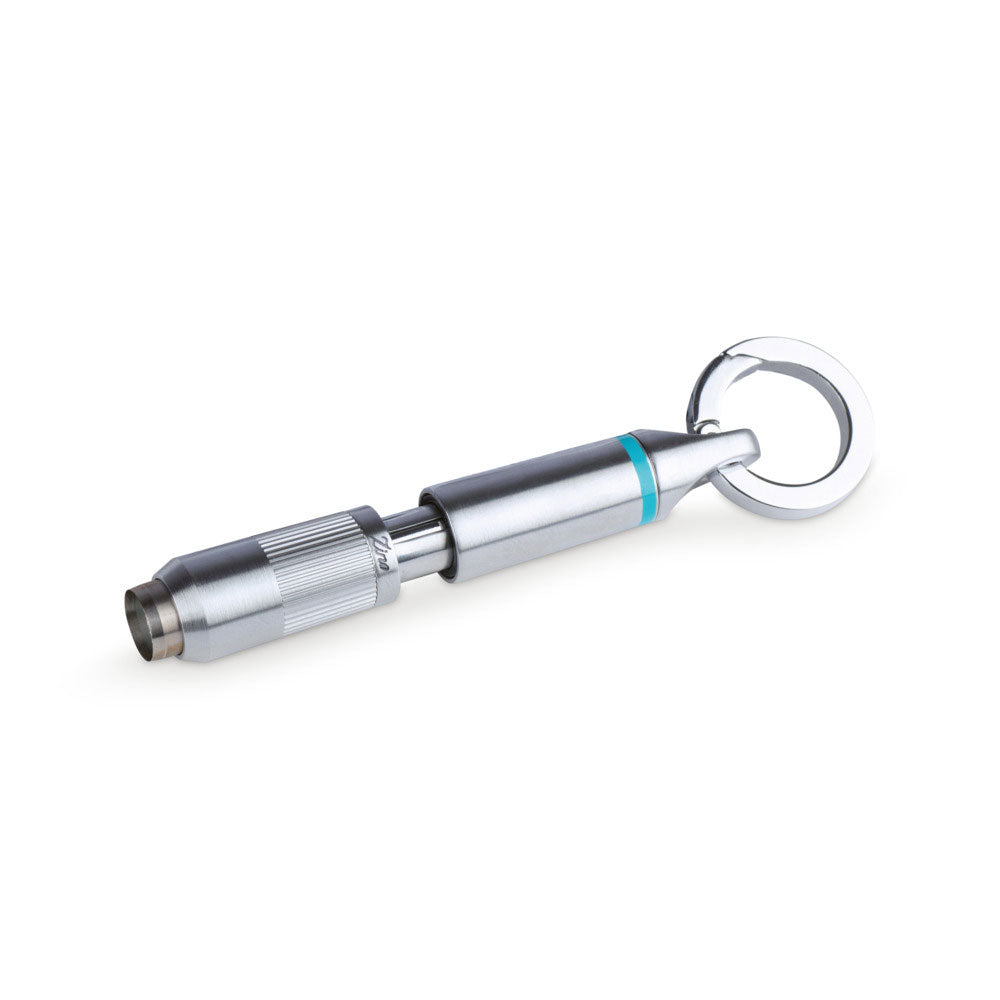 Zino Z9 Punch Cigar Cutter Chrome &amp; Cyan