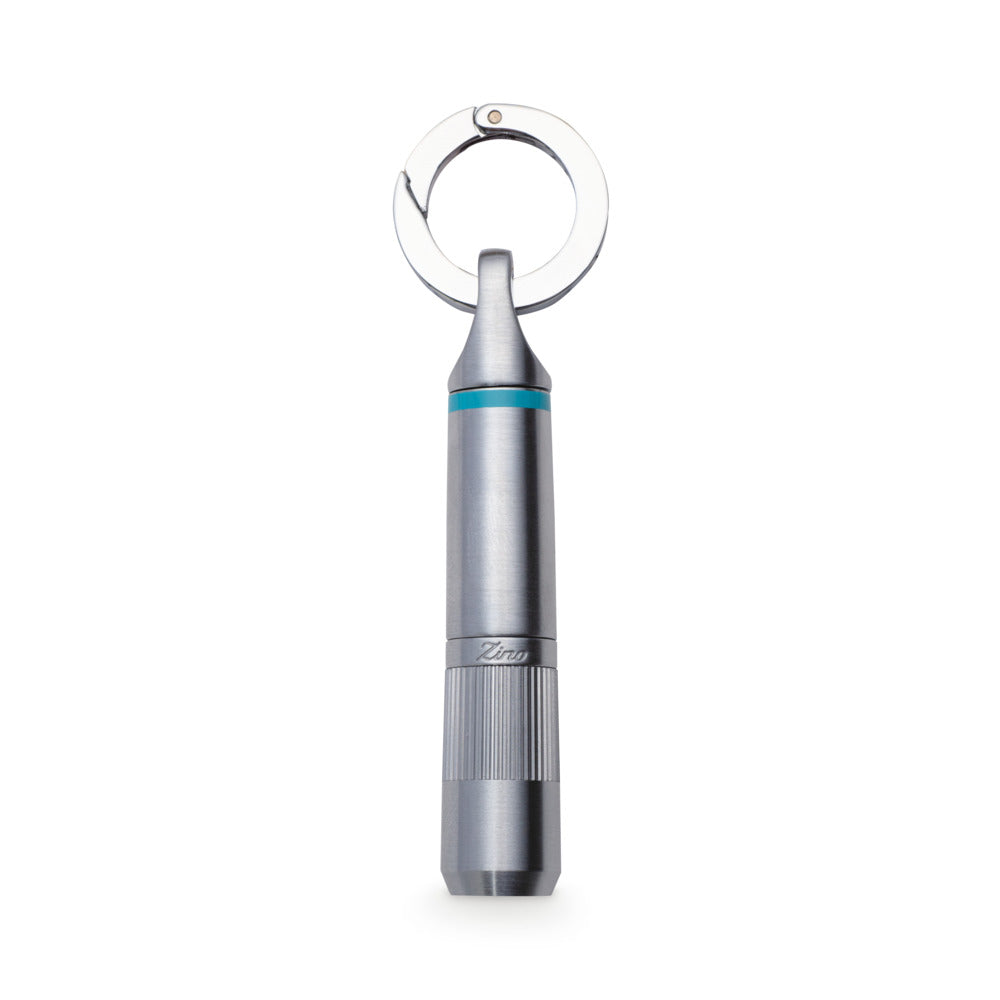 Zino Z9 Punch Cigar Cutter Chrome & Cyan