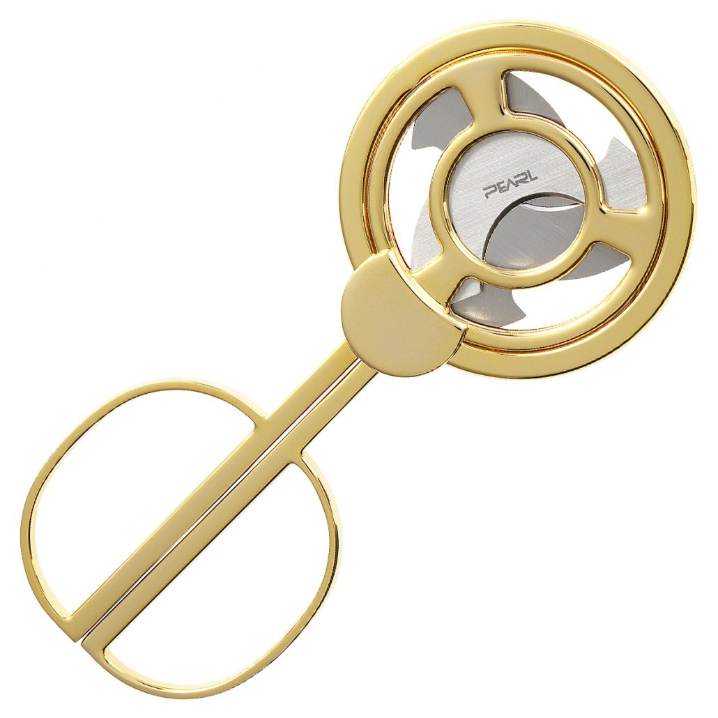 Tsubota Pearl Cigar Cutter Scissors Gold