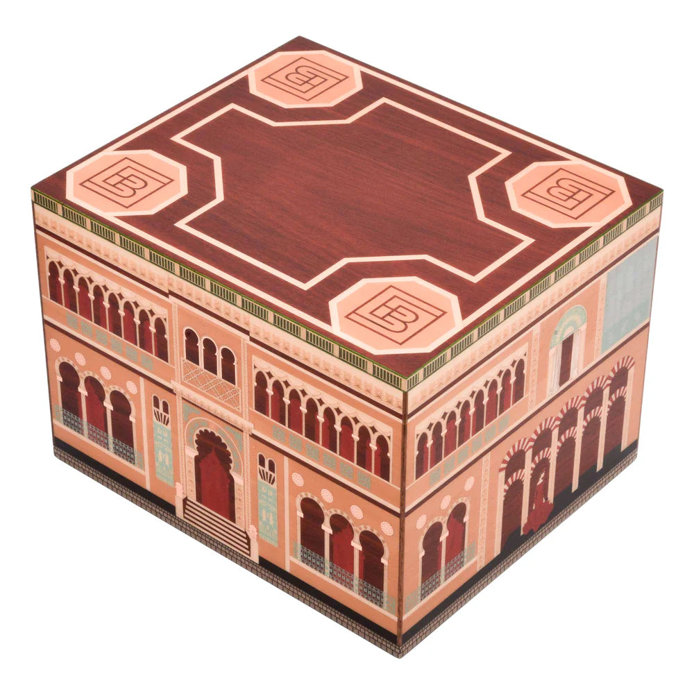 Elie Bleu Wooden Cigar Humidor - Casa Cubana Cienfuegos