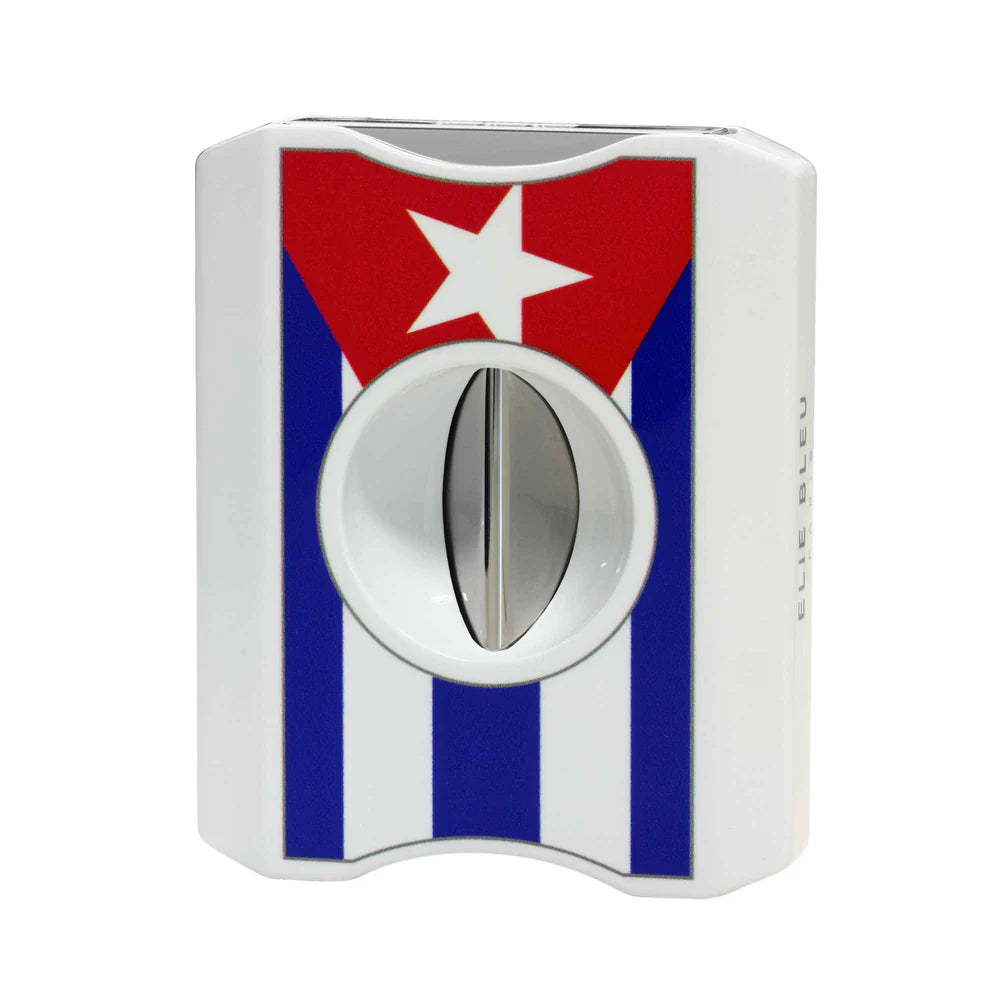 Elie Bleu Cigar cutter V Cut Cuban Flag