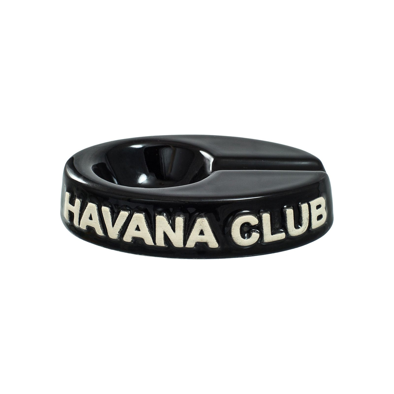 El Chico Ashtray Ebony Black, cigar ashtrays, cigar accesories, Havana Club ashtrays