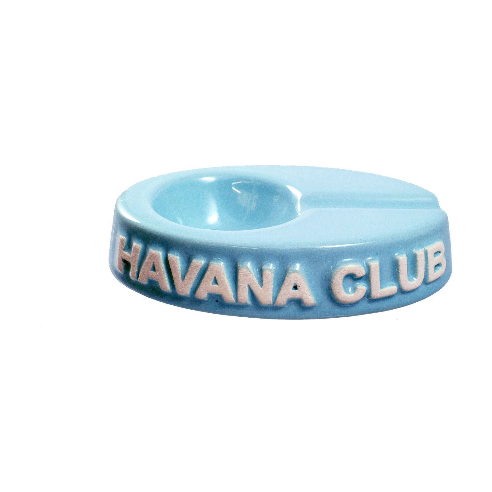 El Chico Ashtray Carribean Blue, cigar ashtrays, cigar accesories, Havana Club ashtrays