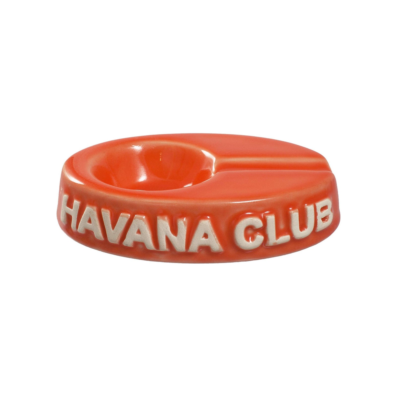 El Chico Ashtray Mandarin Orange, cigar ashtrays, cigar accesories, Havana Club ashtrays