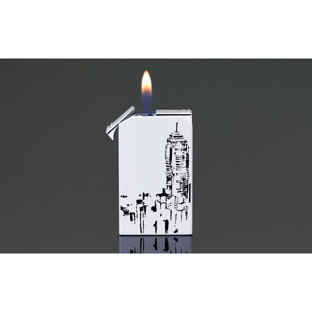 PCC Siglo Twin Flames Lighter HK Skyline