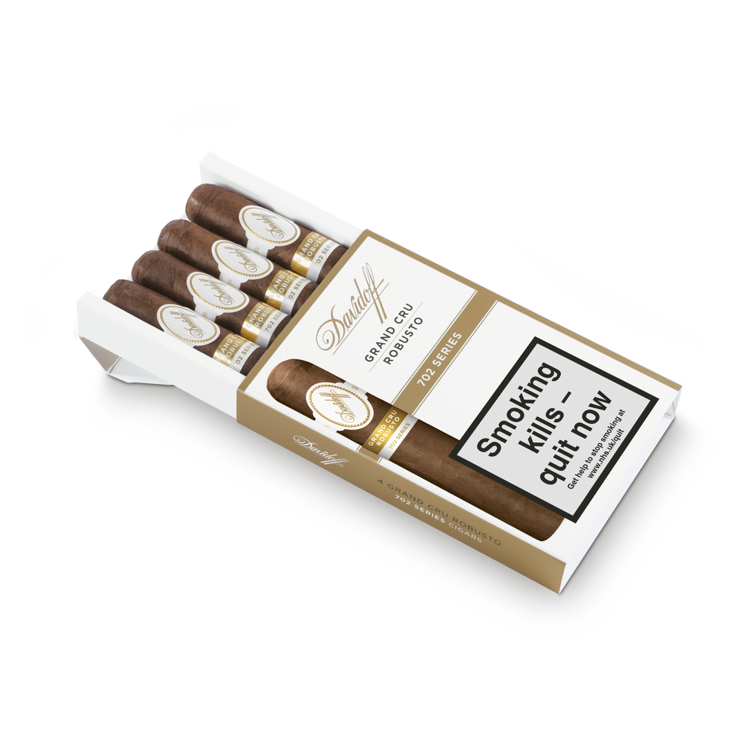 Davidoff Grand Cru Robusto 702 Series, Davidoff Cigars, hand made cigars, new world cigars, pack of 4