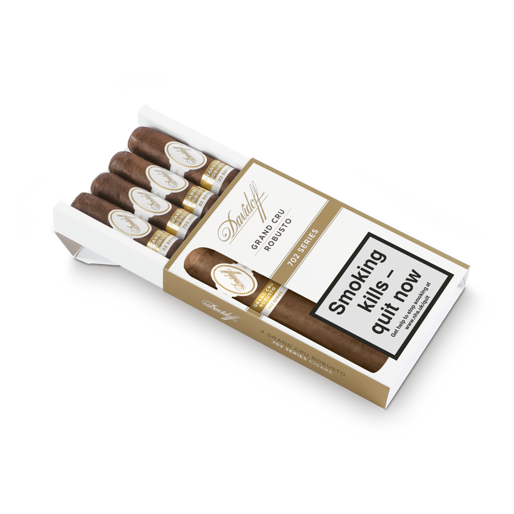Davidoff Grand Cru Robusto 702 Series, Davidoff Cigars, hand made cigars, new world cigars, pack of 4