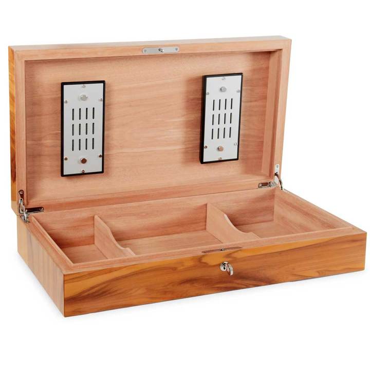 Elie Bleu Wooden Cigar Humidor "Falcon" Red Gum (110 cigars)