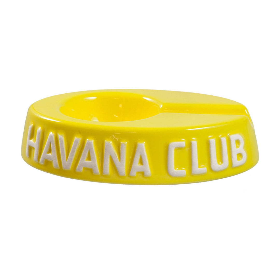 Egoista Single Ashtray Lime Yellow, cigar ashtrays, cigar accesories, Havana Club ashtrays