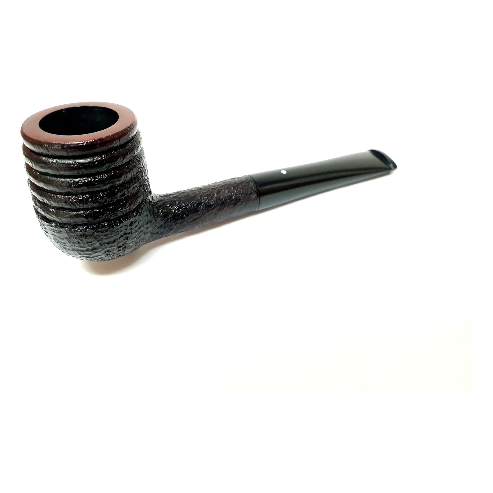 Dunhill White Spot Pipe Shell Briar GP3 Billiard (Beehive), Dunhill pipes, hand made pipes