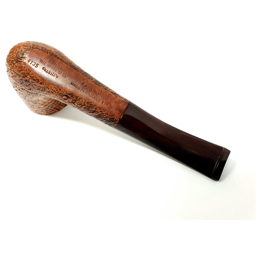 Dunhill White Spot Pipe County GP4 Horn, Dunhill pipes, hand made pipe
