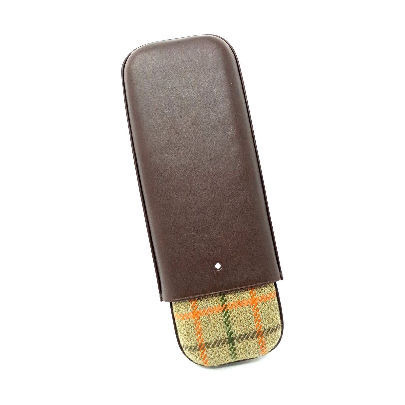 Alfred Dunhill White Spot, brown cigar cases, cigars accesories, premium quality leather case.