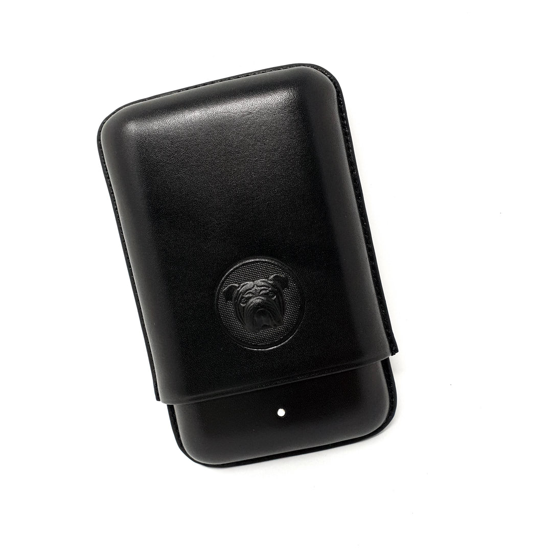 Alfred Dunhill Bulldog 3 Finger Robusto Black Cigar Case
