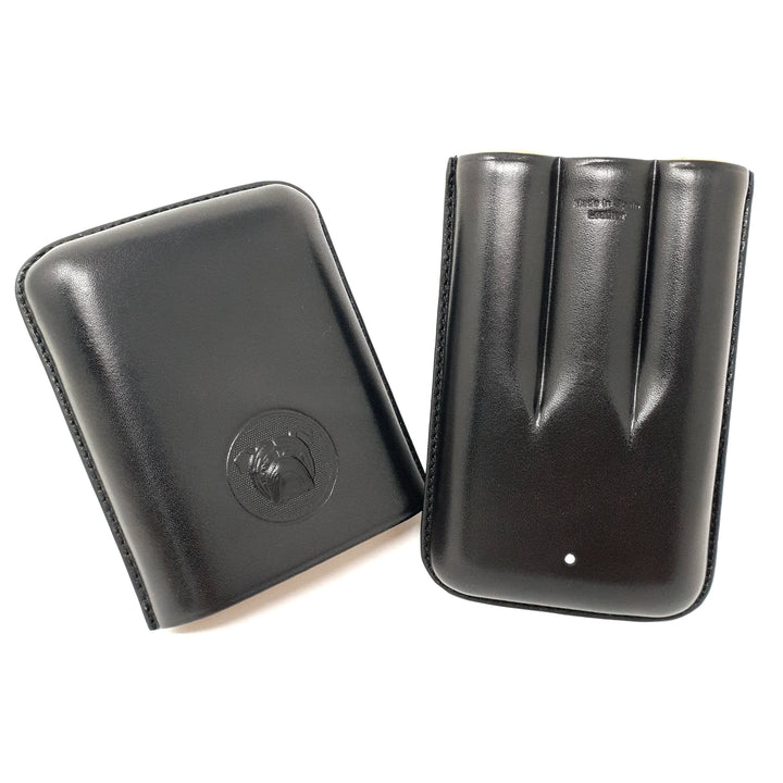 Alfred Dunhill Bulldog 3 Finger Robusto Black Cigar Case