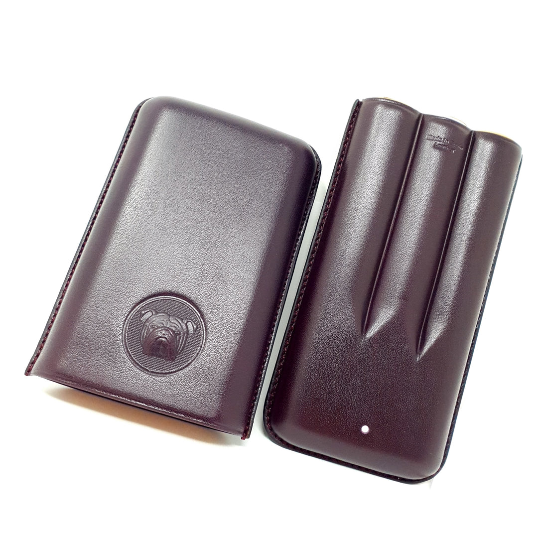 Alfred Dunhill Bulldog 3 Finger Corona Purple Cigar Case