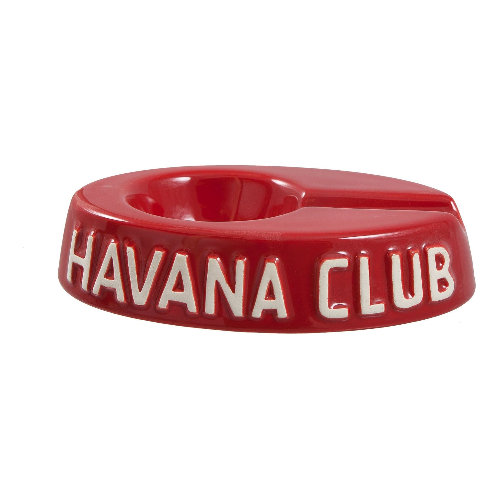 Egoista Single Ashtray Vermillon Red, cigar ashtrays, cigar accesories, Havana Club ashtrays