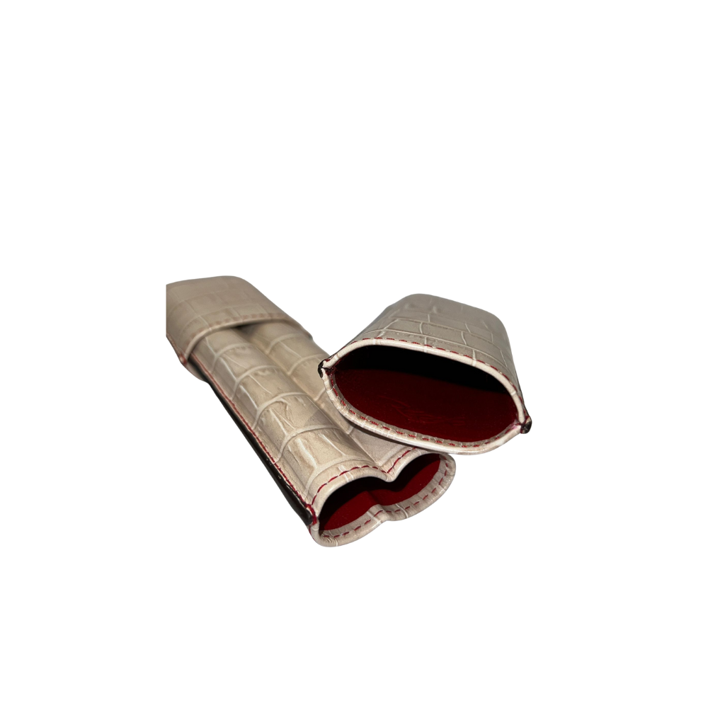 Recife 2 Finger Cigar Case Cuba Libre White