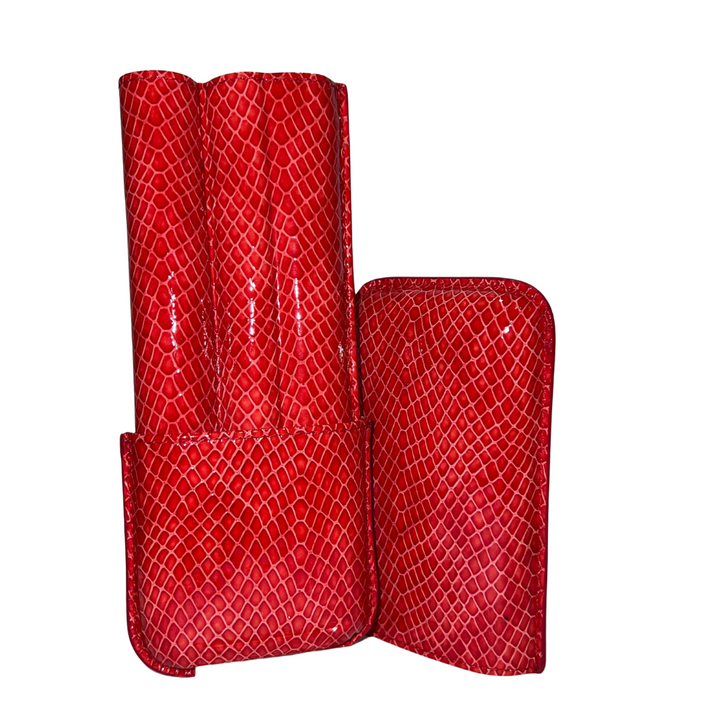 Recife 3 Finger Cigar Case Miami Vice Red