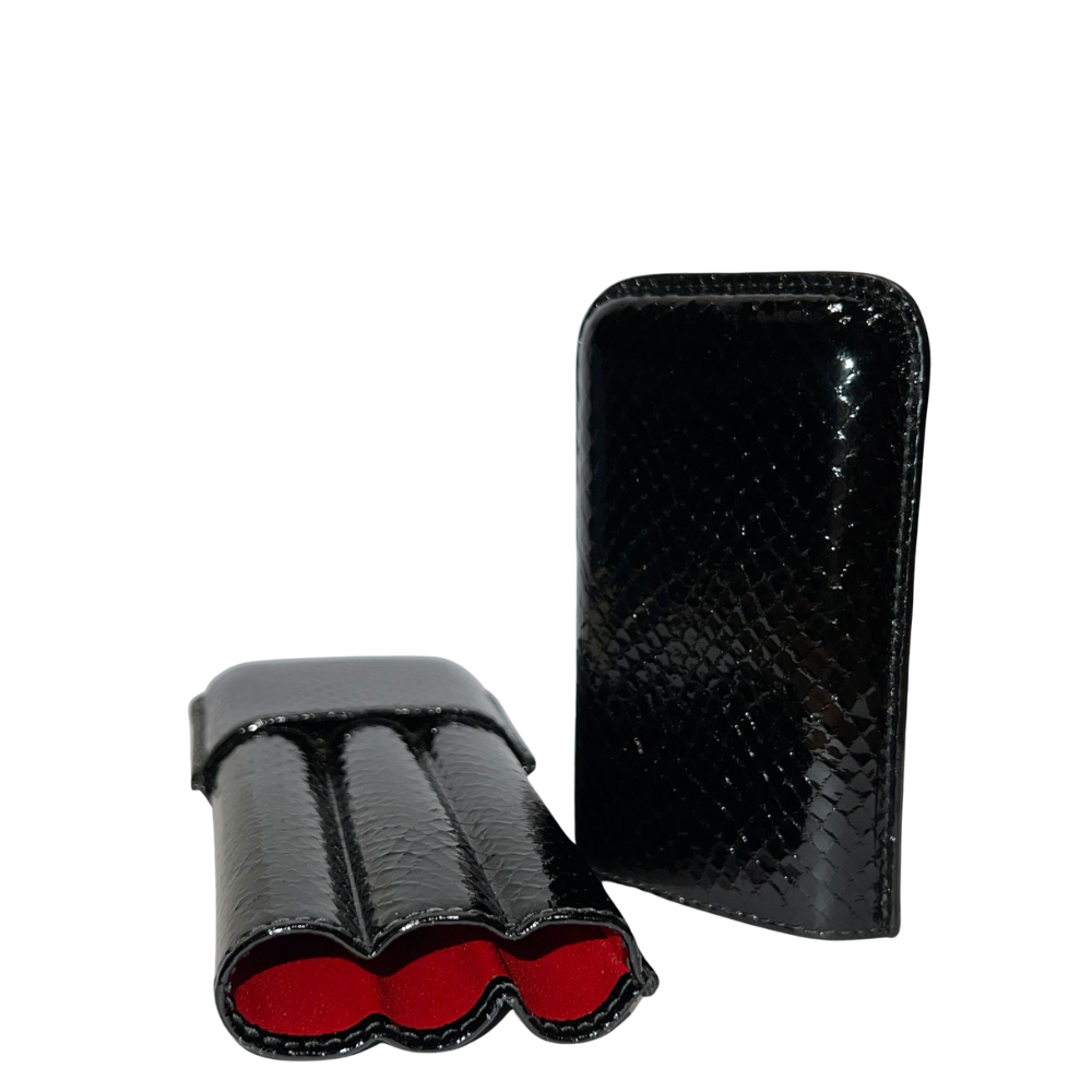 Recife 3 Finger Cigar Case Miami Vice Black