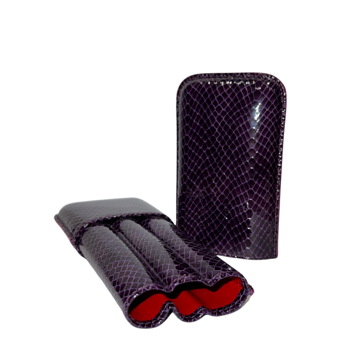Recife 3 Finger Corona Cigar Case Miami Vice Purple