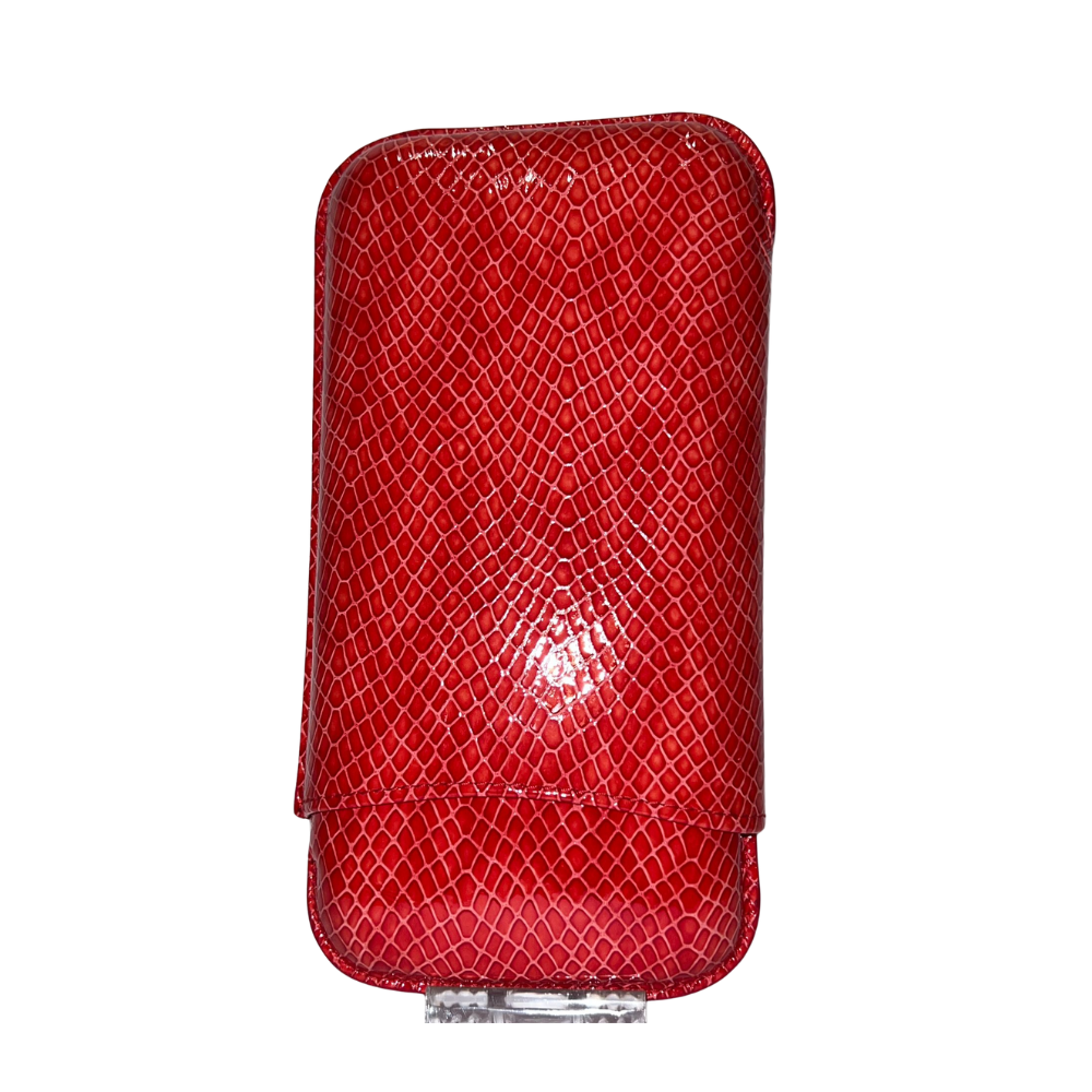 Recife 3 Finger Cigar Case Miami Vice Red
