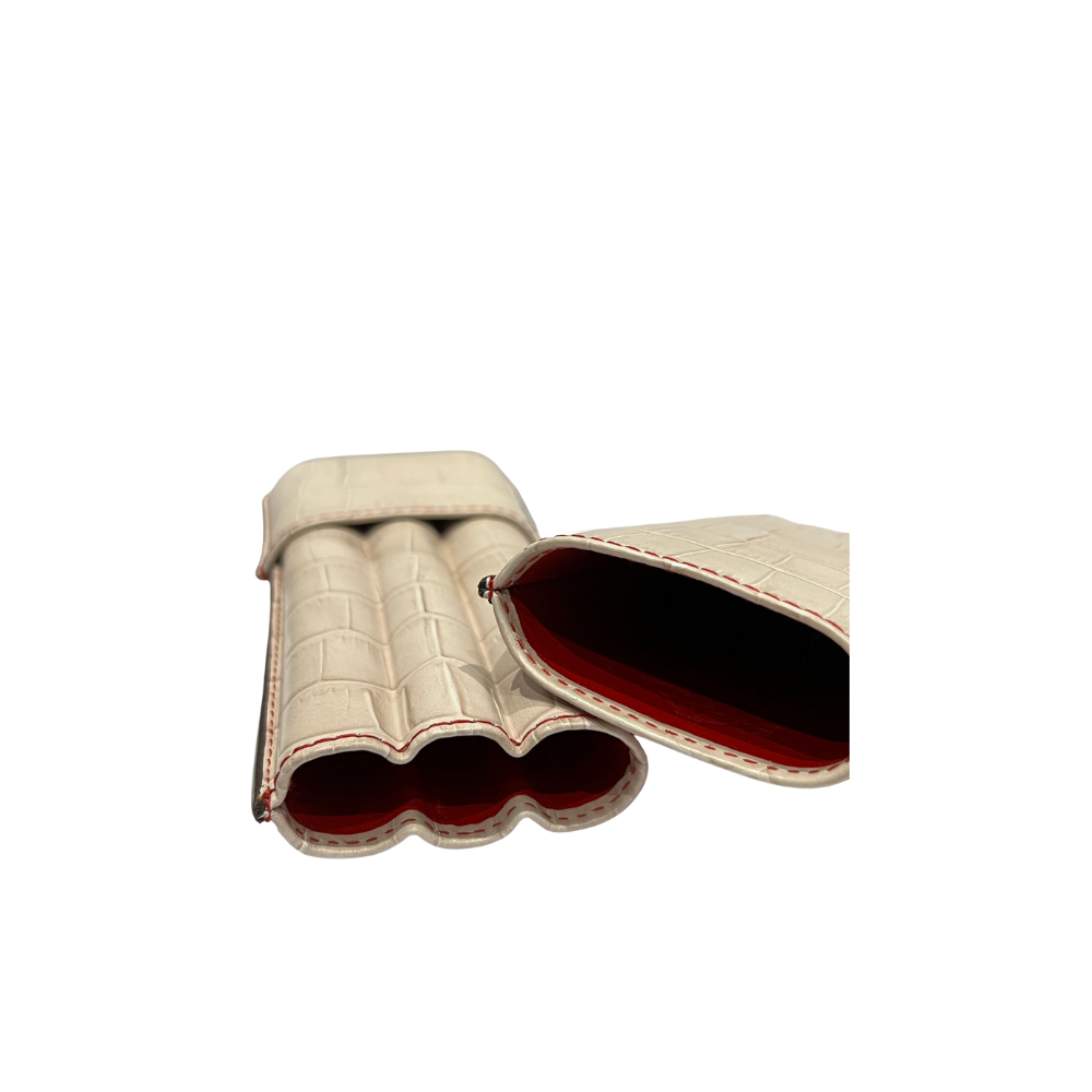 Recife 3 Finger Cigar Case Cuba Libre Dark White