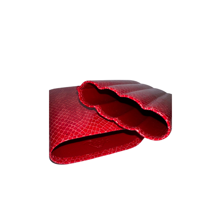 Recife 4 Finger Cigar Case Miami Vice Red