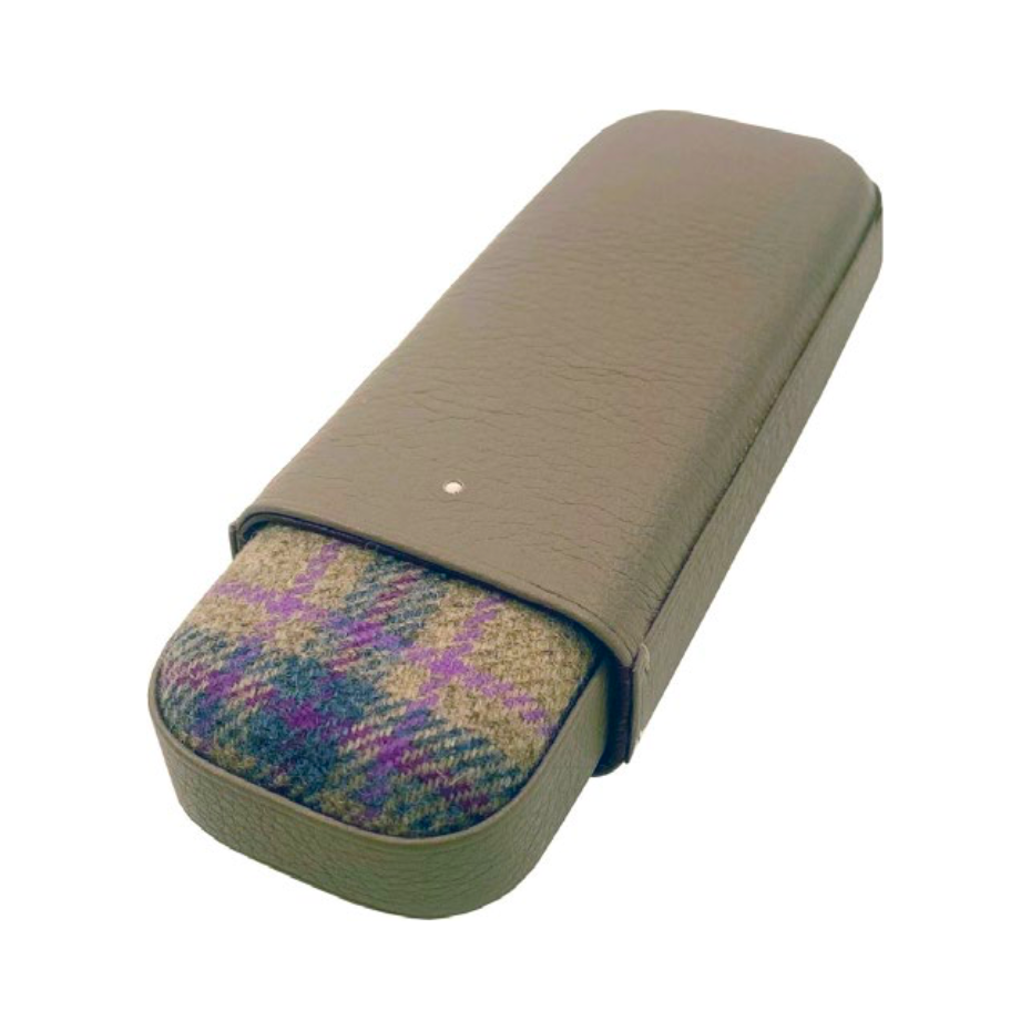 Alfred Dunhill Highland Cigar Case Grey/Purple