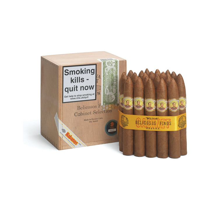 Bolivar Belicosos Finos, Cabinet of 25, Cuban cigar, No6 Cavendish London
