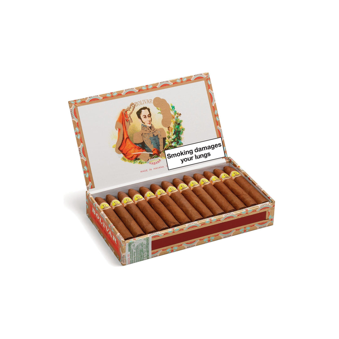 Bolivar Belicosos Finos, Cuban cigars, Bolivar cigars, handmade cigars, box of 25