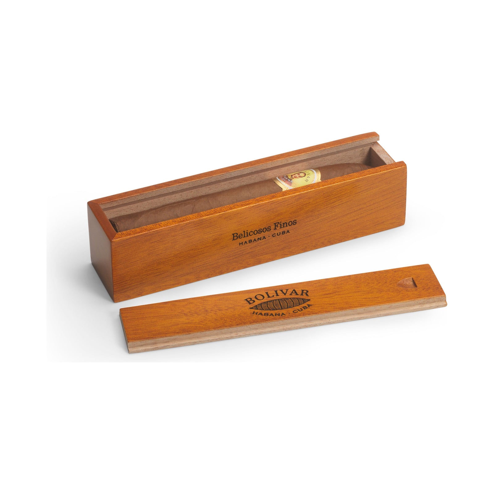 Bolivar Belicosos Finos Wooden Gift Box, Cuban cigar gift box, handmade cigar
