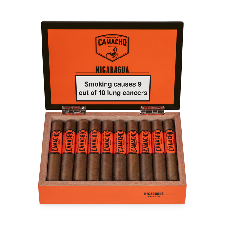 Camacho Robusto Nicaragua, New World Cigars, handmade cigars