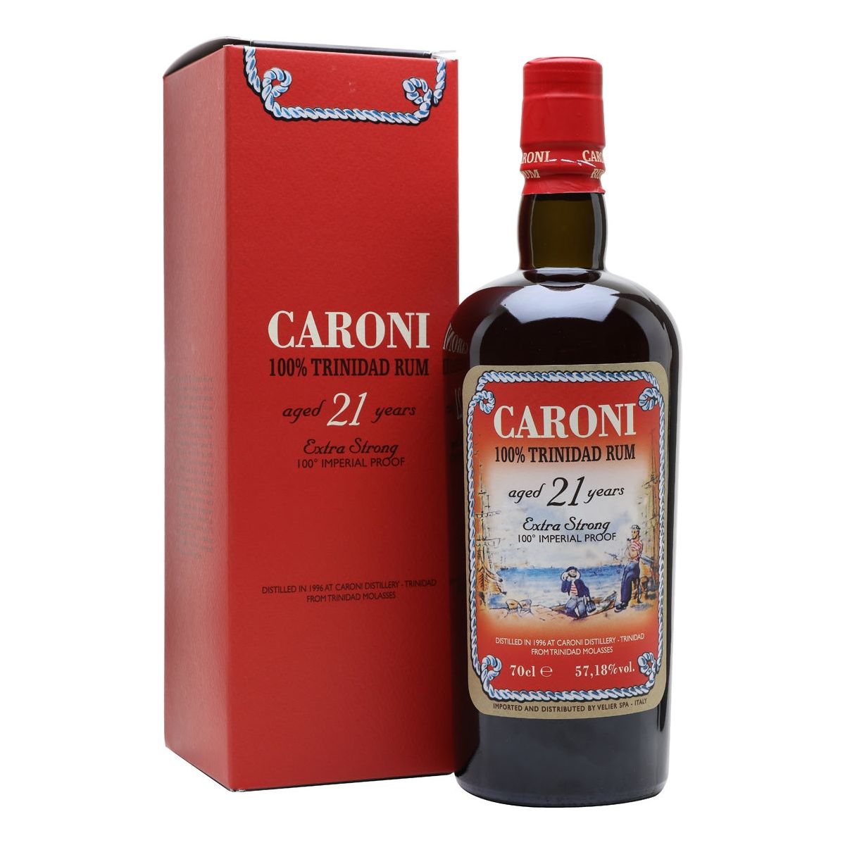 Caroni Rum 21 years old, fine spirits, premium drinks 