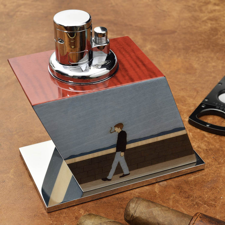 Elie Bleu Table Lighter "Casa Cubana" Sycamore - Small