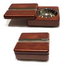 Cigar Ashtray Square Rosewood Twist Lid, cigar ashtray, cigar accessories, 