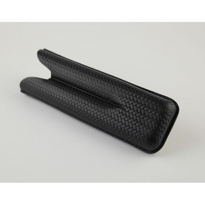Cohiba Cigar Case Leather Black-Holds 2 Cigars
