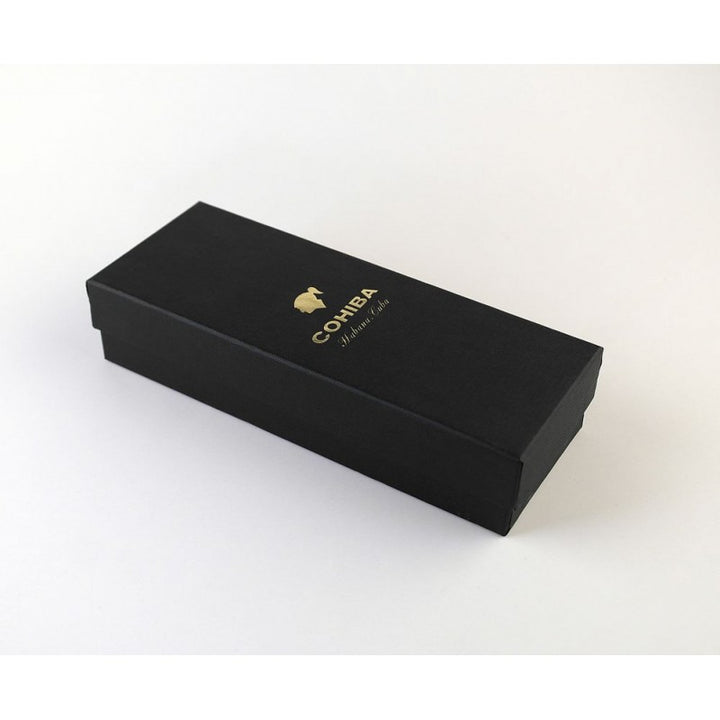 Cohiba Cigar Case Leather Black-Holds 2 Cigars
