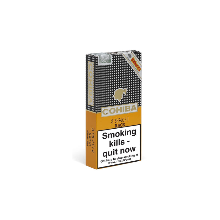 Cohiba siglo II, cohiba cigars, cuban cigars, hand made cigars, pack of 3 tubos