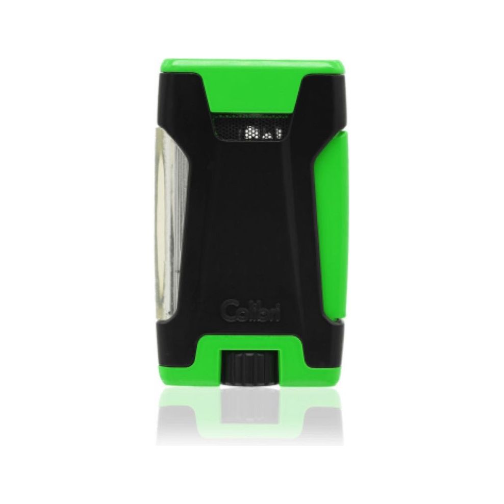 Colibri Rebel Cigar Lighter Green &amp; Black