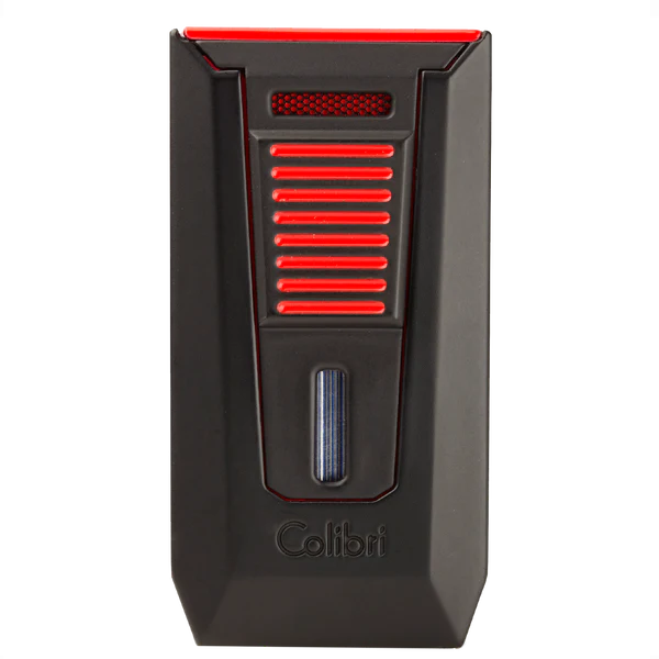 Colibri Slide Black &amp; Red Cigar Lighter