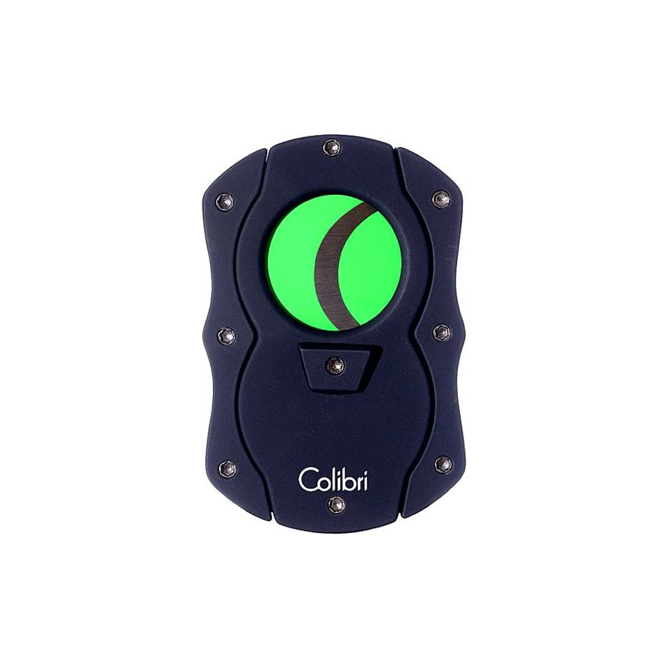 Colibri Straight Cigar Cutter Black &amp; Green Blades