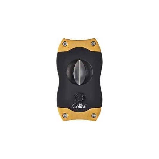 Colibri V Cigar Cutter Black + Gold