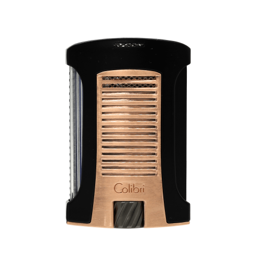 Colibri Daytona Single Jet Flame Lighter Black & Rose Gold, cigar accessories, cigar lighters