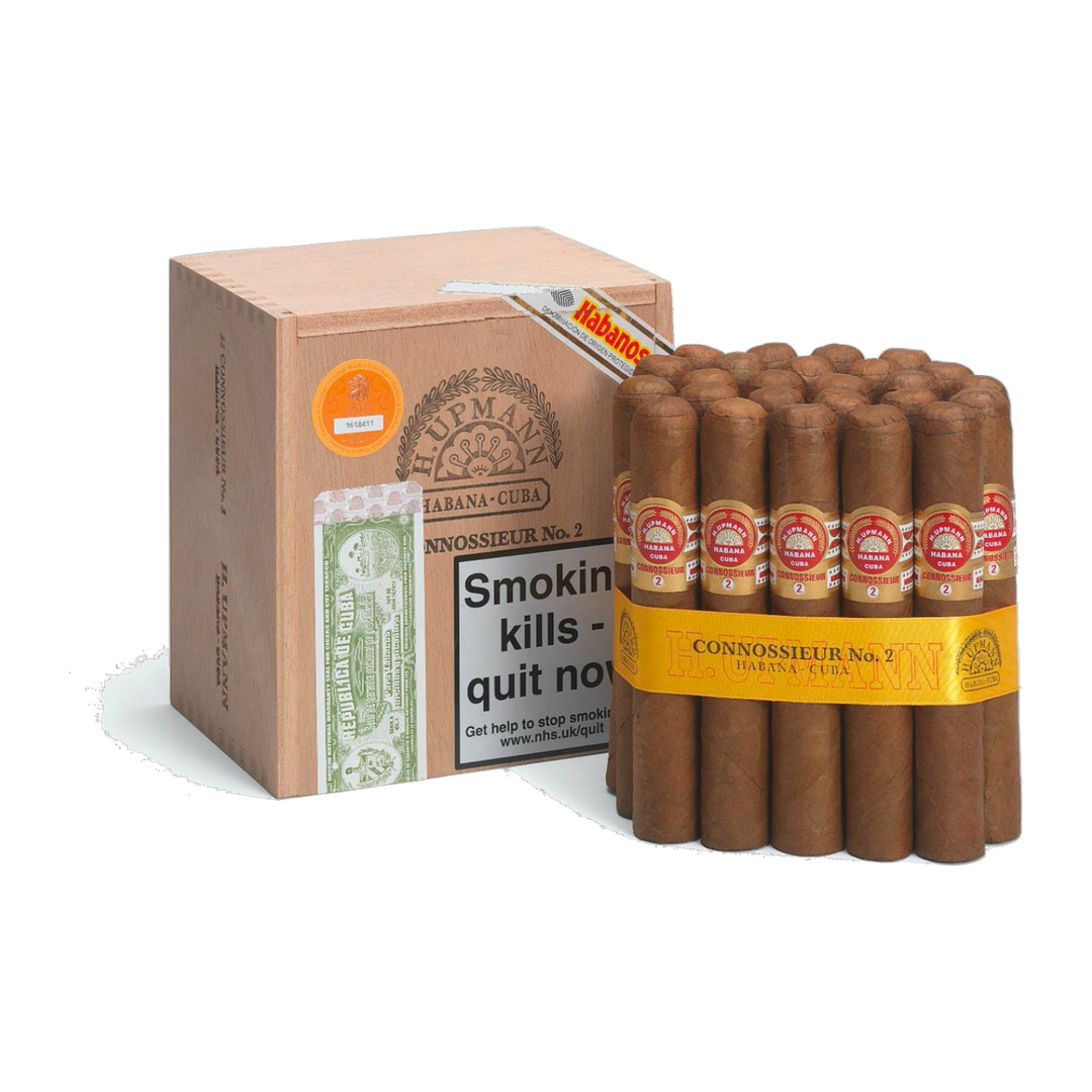 H. Upmann Connossieur No. 2, cuban cigars, hande made cigars, box of 25
