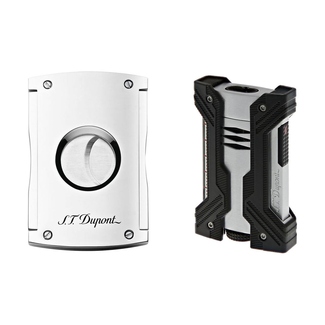 S.T. Dupont Cigar Lighter Cutter Set - Maxijet Cutter &amp; Defi Extreme Lighter