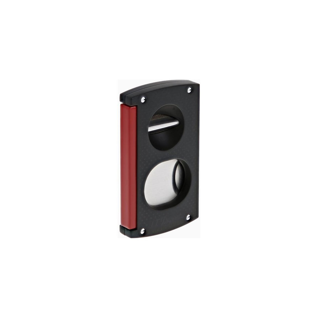 S.T. Dupont Double Blade Maxijet Black and Red Cigar Cutter