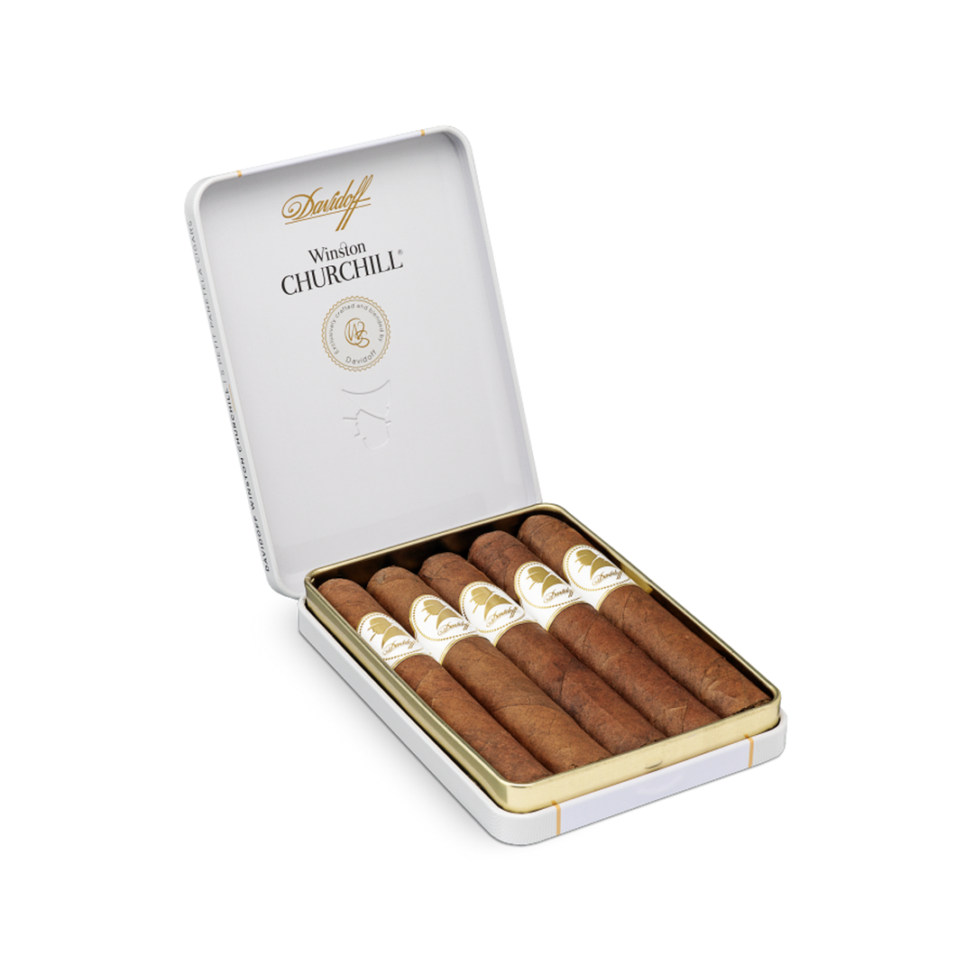 Davidoff Winston Churchill Petit Panetela Tin of 5