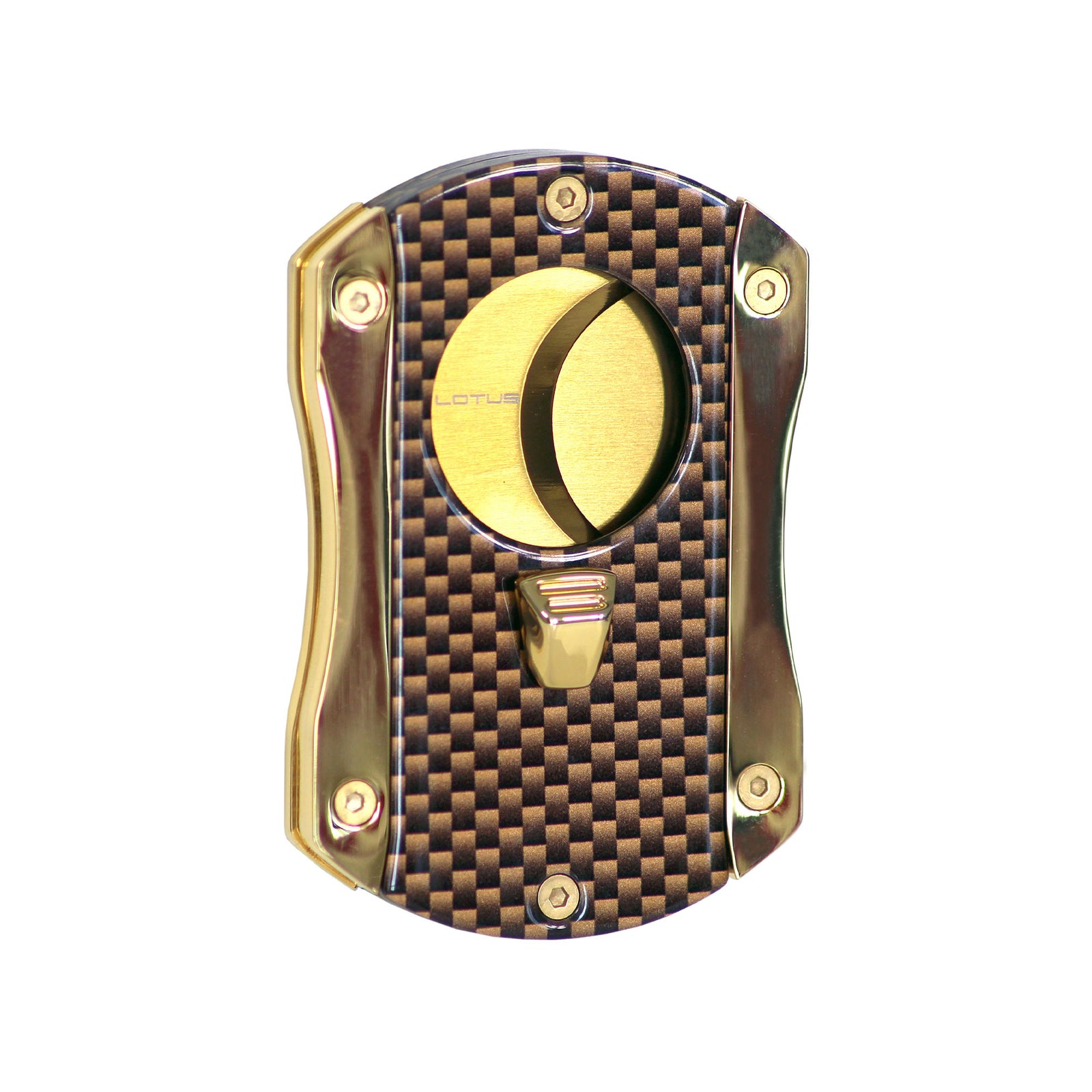 Lotus Deception Carbon Fiber Gold, cigar accessories, cigar cutter 